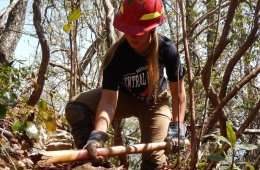 Volunteer Working on a trail