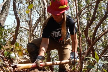 Volunteer Working on a trail