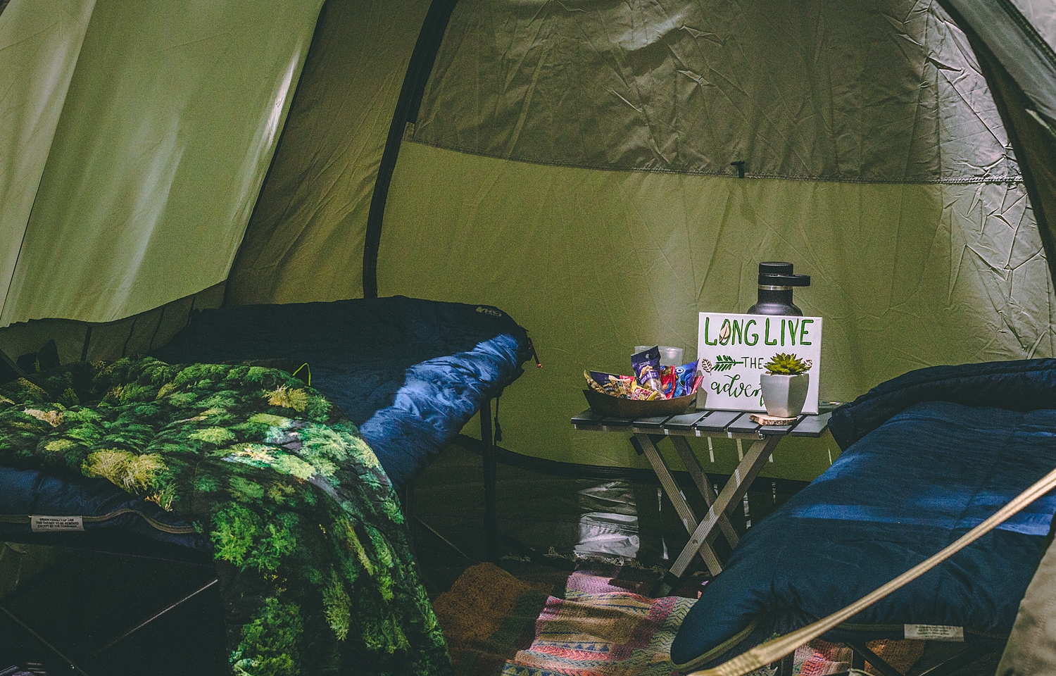 Glamping deals set up