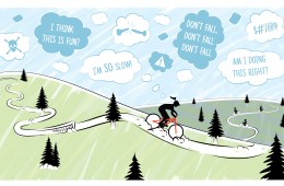 Learning How to Mountain Bike As a 30-Something, An Illustrated Story
