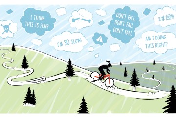 Learning How to Mountain Bike As a 30-Something, An Illustrated Story