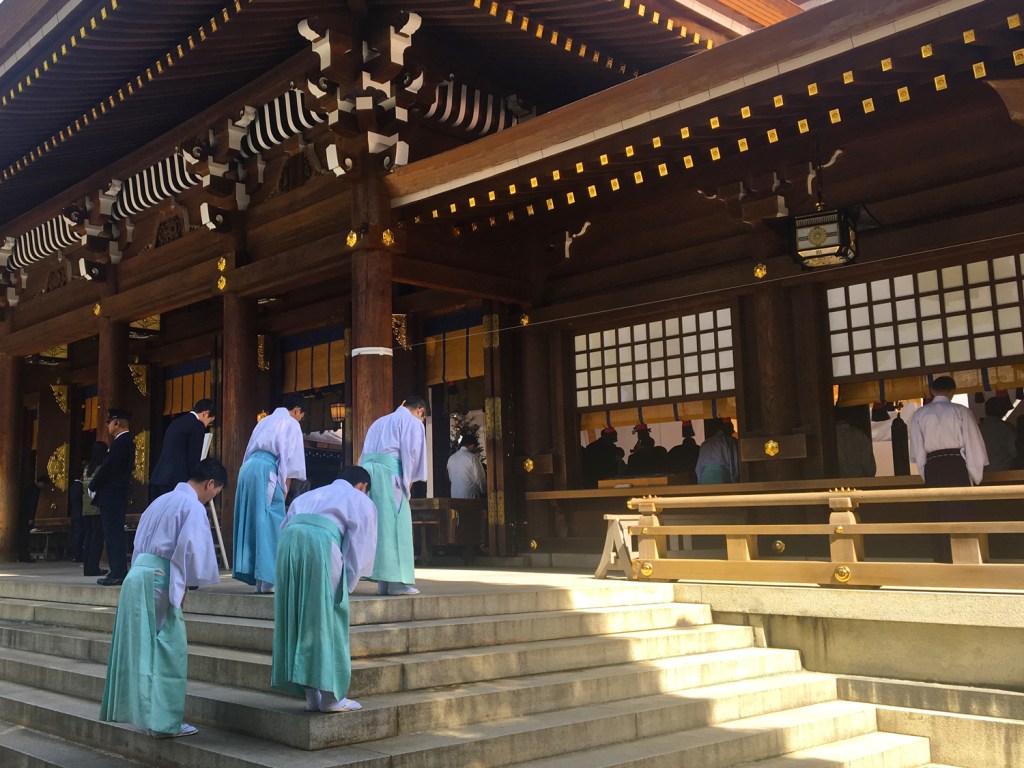 The Meiji Jingu Shinto shrine in Tokyo.