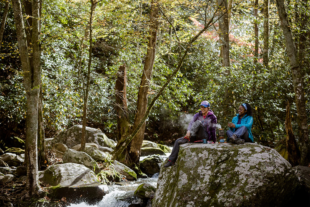 Backpackers in the Smoky Mountains
