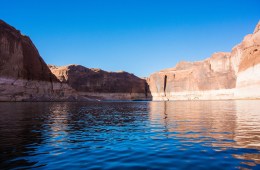 A side canyon of Lake Powell.