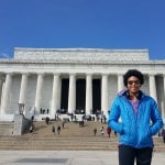 The author pauses for a beat during a training session on the National Mall in Washington, D.C. (Photo Credit: Brittany Leavitt)