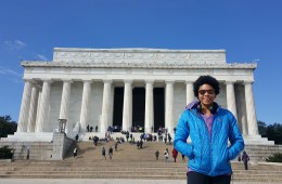 The author pauses for a beat during a training session on the National Mall in Washington, D.C. (Photo Credit: Brittany Leavitt)