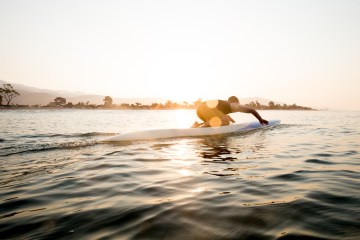 Jared Muscat surfing