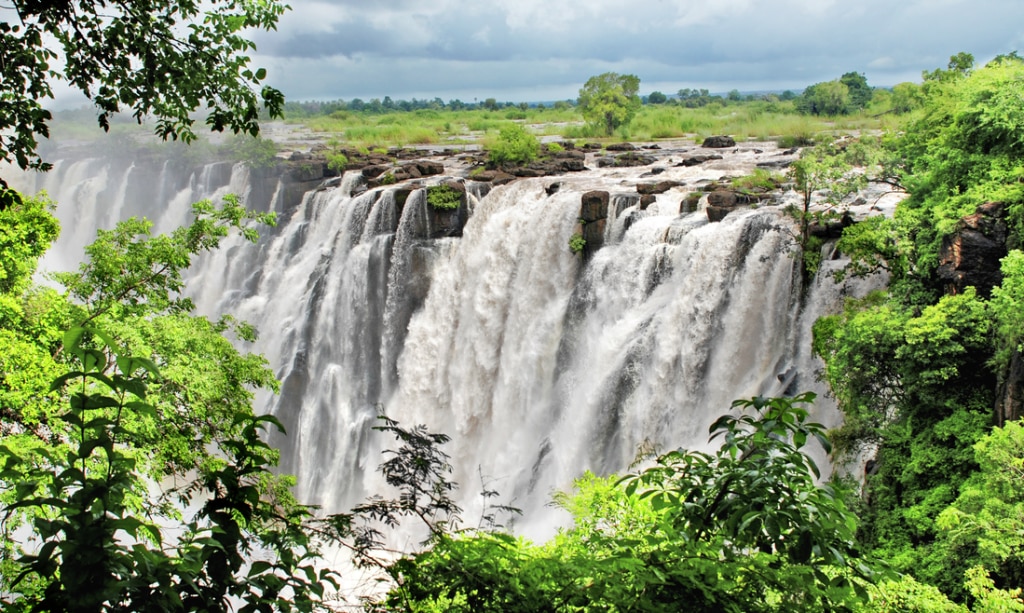 The tumult and turbulence of Zambia's Victoria Falls rumbled in the distance.