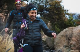 REI Co-op members using gear in the field.