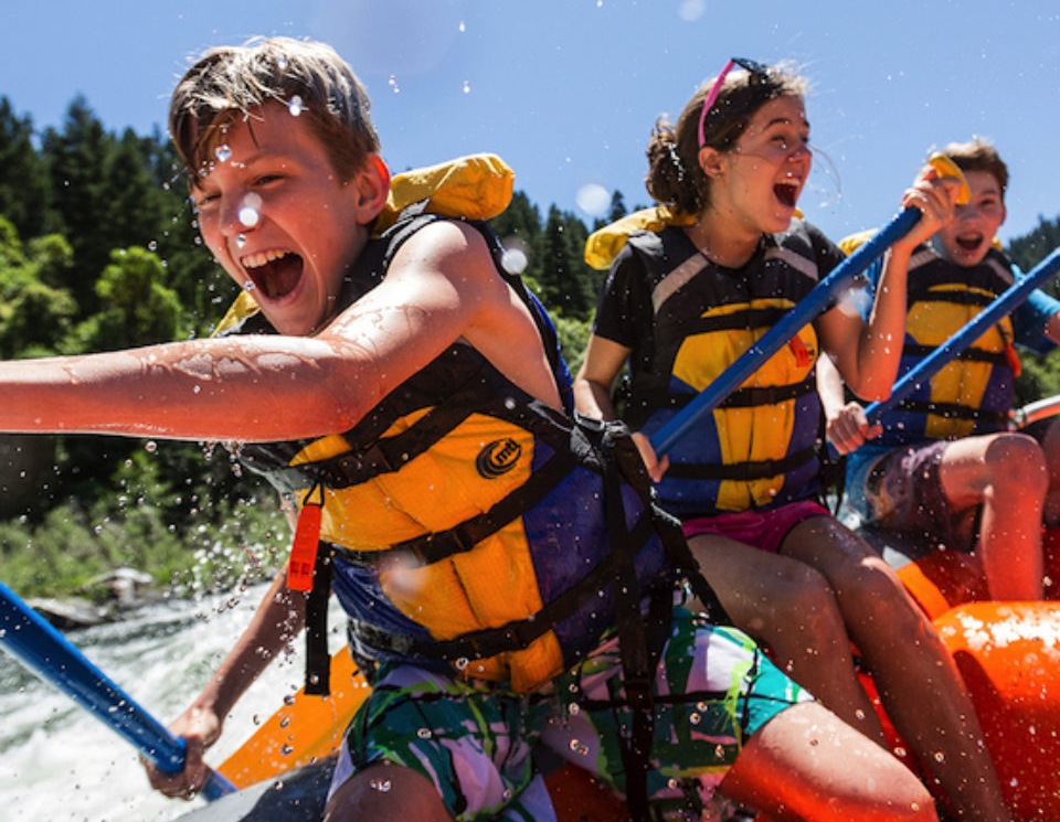 Rafting the Rogue River.