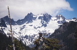 Snow-covered mountains