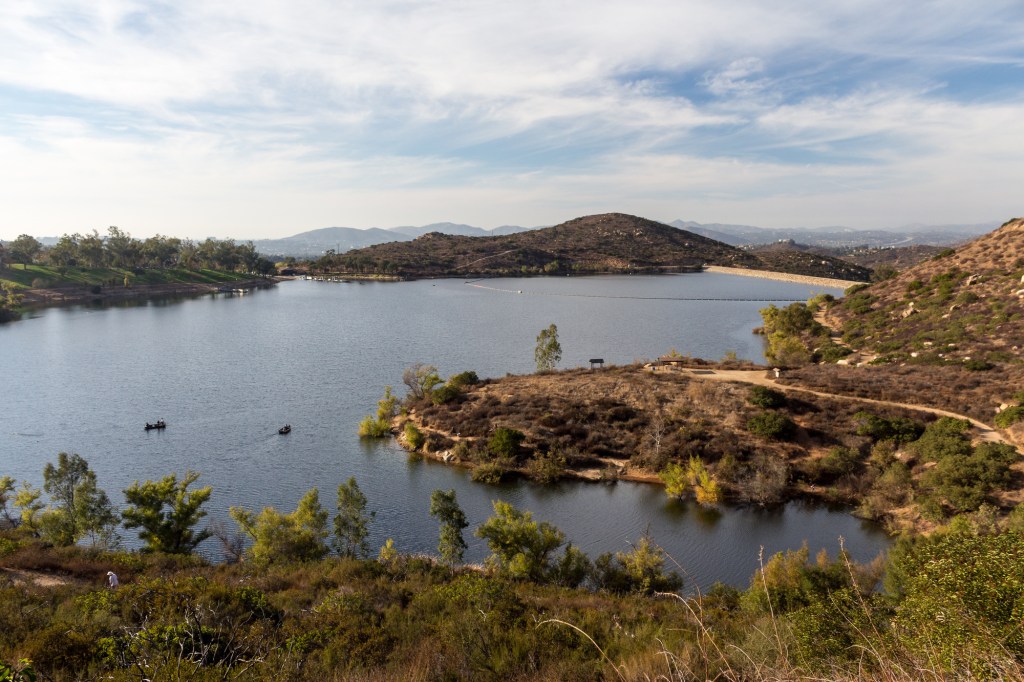 A view of Lake Poway.