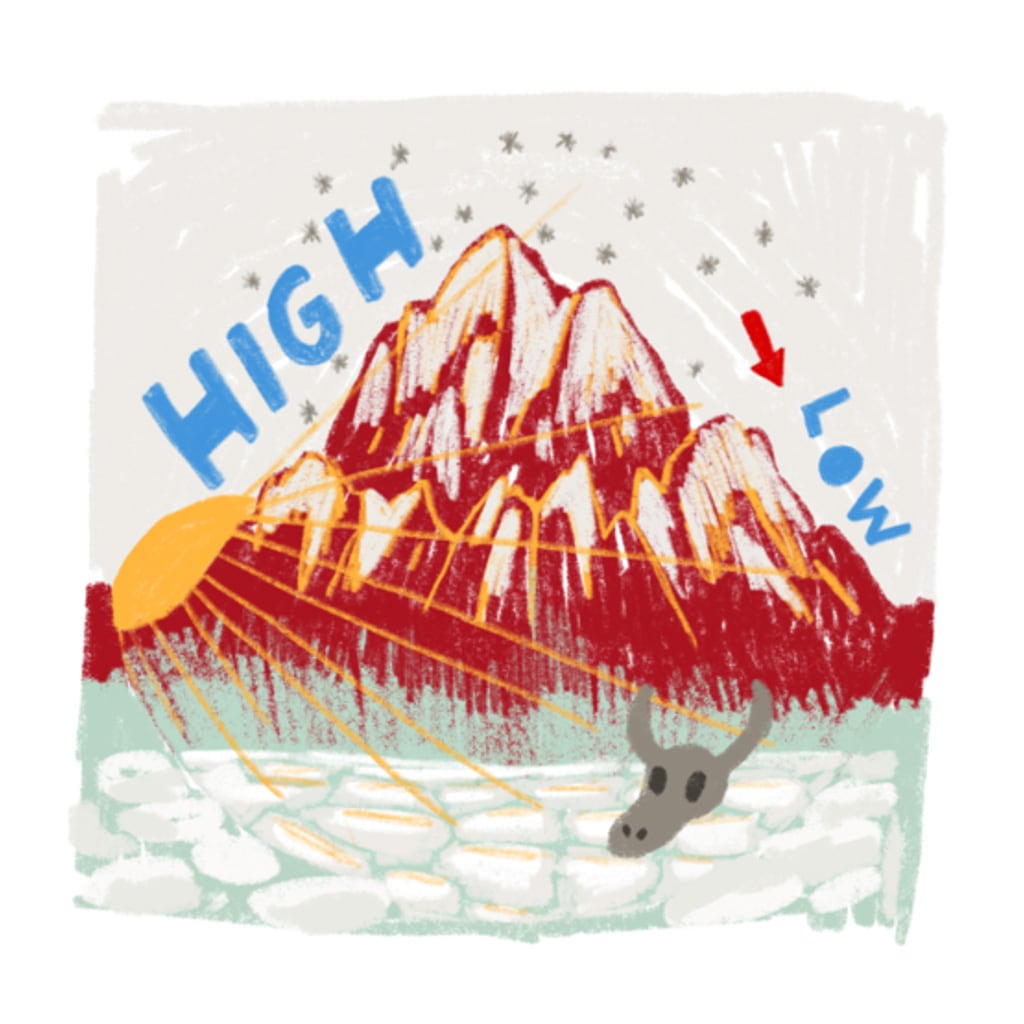Illustration of Mount Whitney 