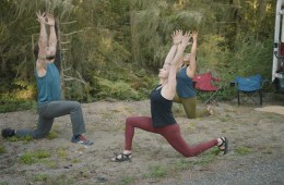 Yoga poses for before and after rock climbing