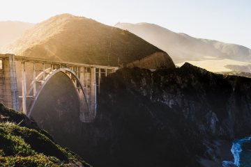Bixby Bridge from the Castle Rock Viewpoint.