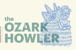An illustration of the Ozark Howler with text overlay that says Ozark Howler and The Camp Monsters Podcast.