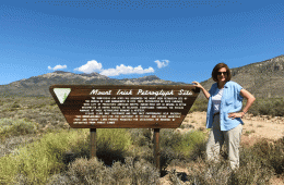 Senator Cortez Masto at the Mount Irish Petroglyph site