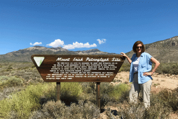 Senator Cortez Masto at the Mount Irish Petroglyph site