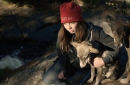Liza Dietzen and her lead sled dog