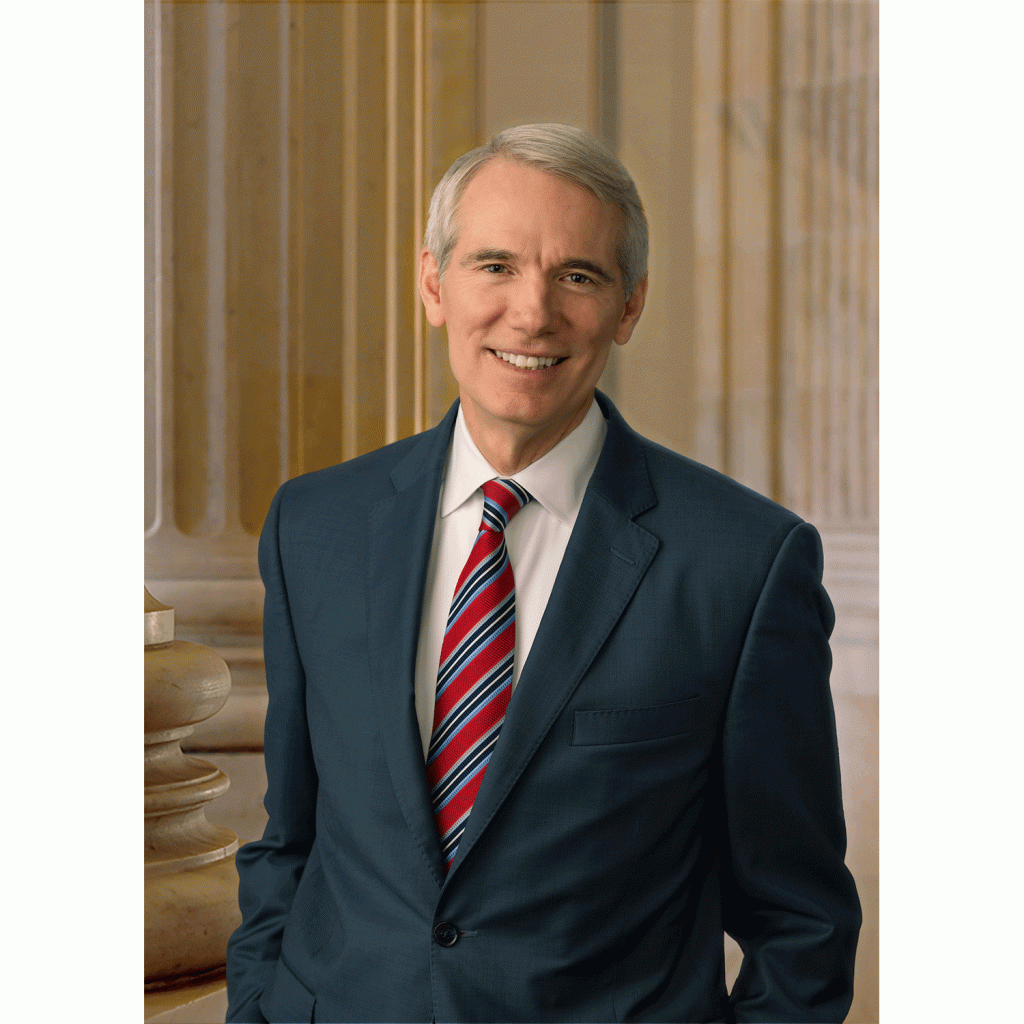 A Congressional headshot of Senator Portman
