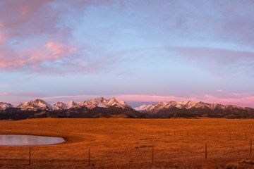 Scenic view of the Billings, Montana, area