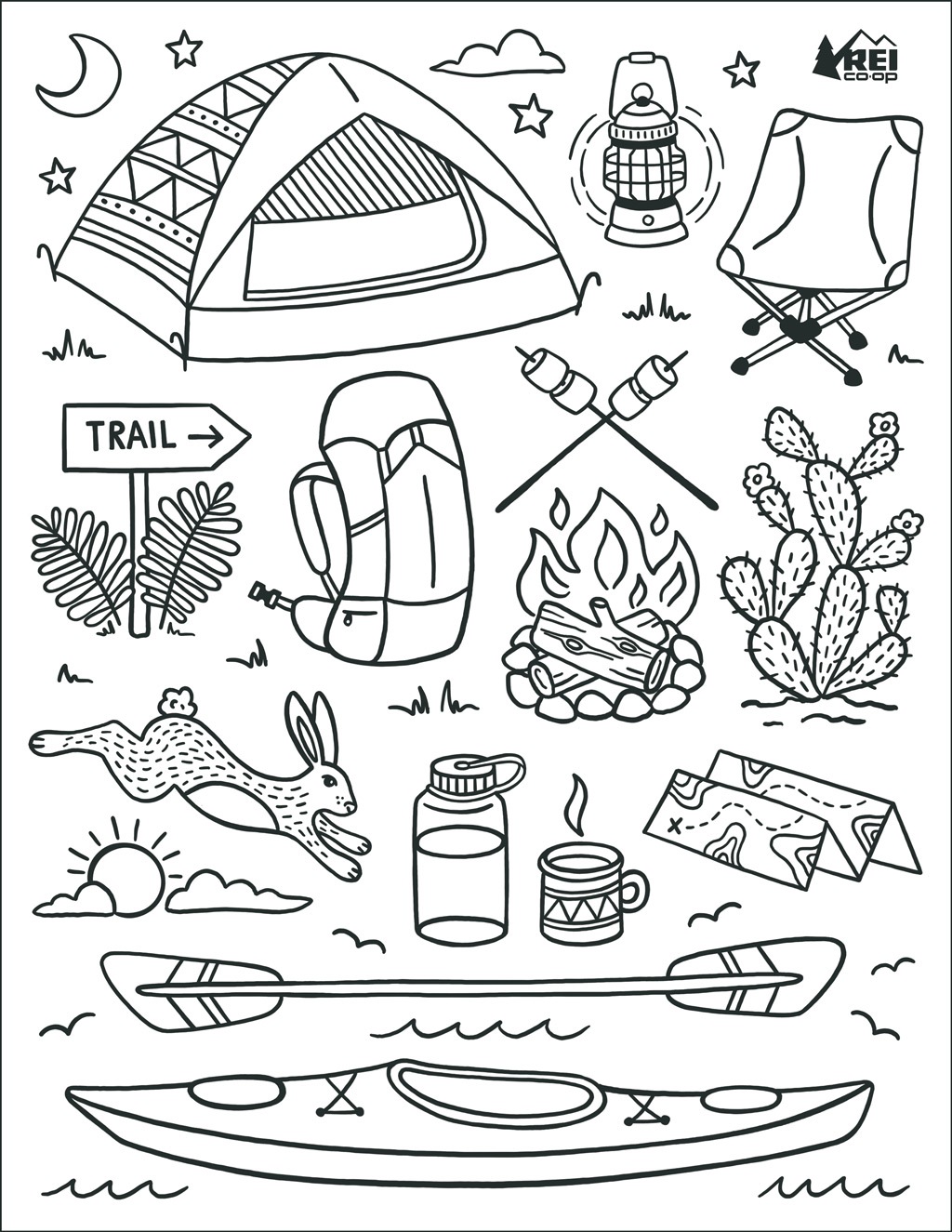 8 Best Camping Coloring 8 Best Camping Coloring