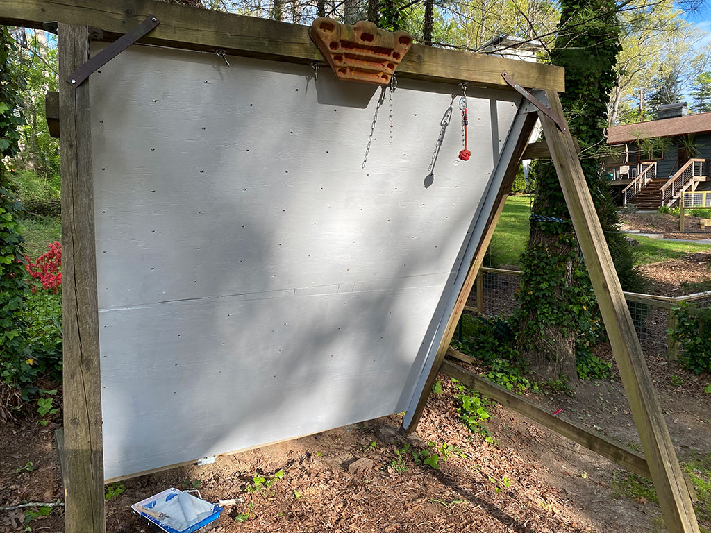 DIY climbing wall surface