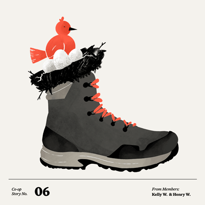Bird in Boot