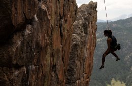 Alannah Yip climbing in British Columbia