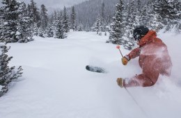 Skier at Arapahoe Basin in Colorado