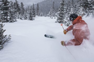 Skier at Arapahoe Basin in Colorado