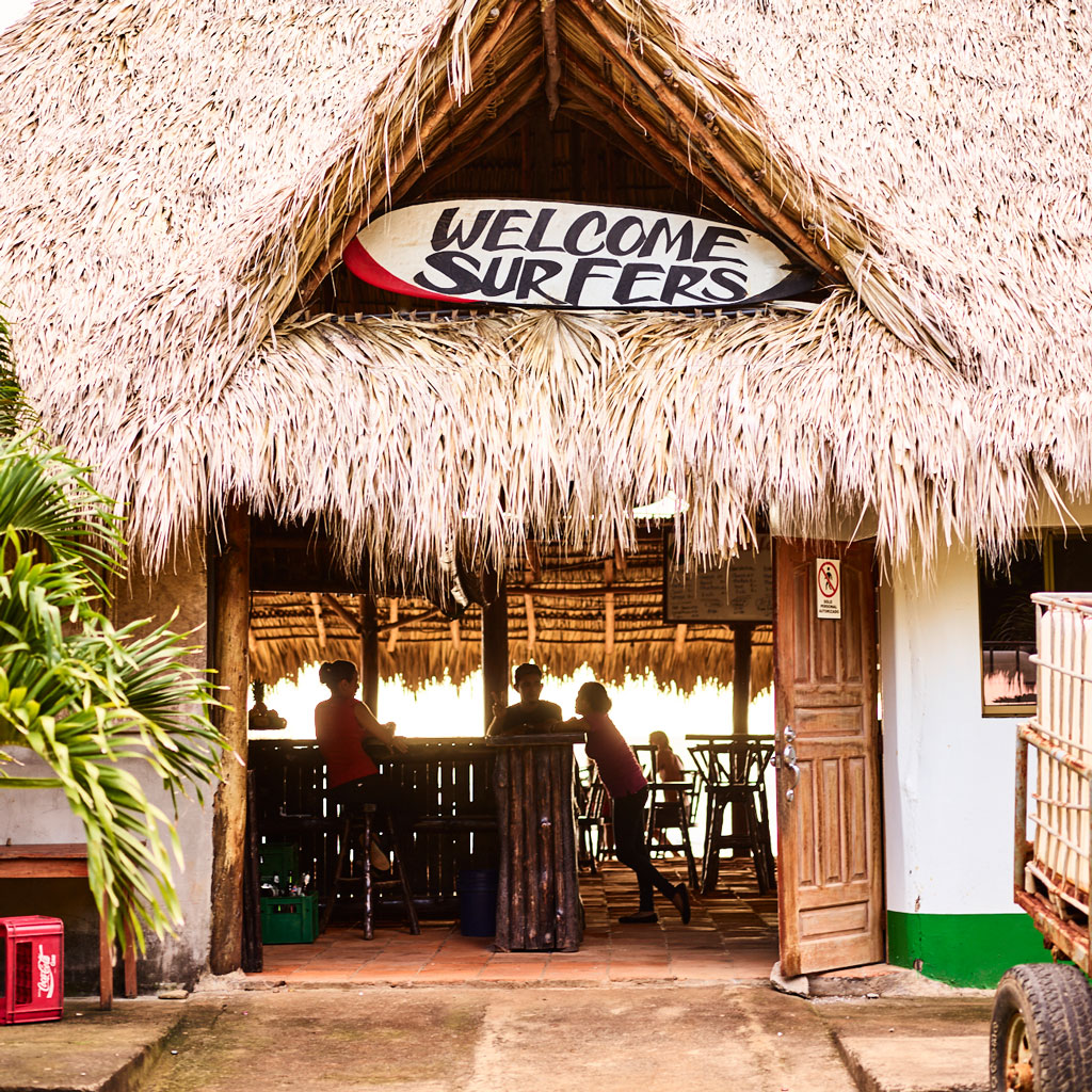 A taco shop in Playa Maderas.