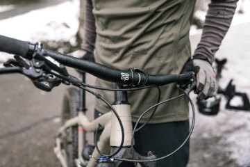 Winter cyclist