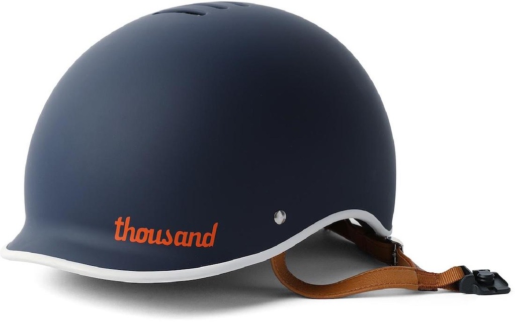 Navy blue bike helmet