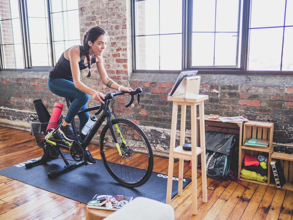 Homemade indoor bike trainer hot sale stand