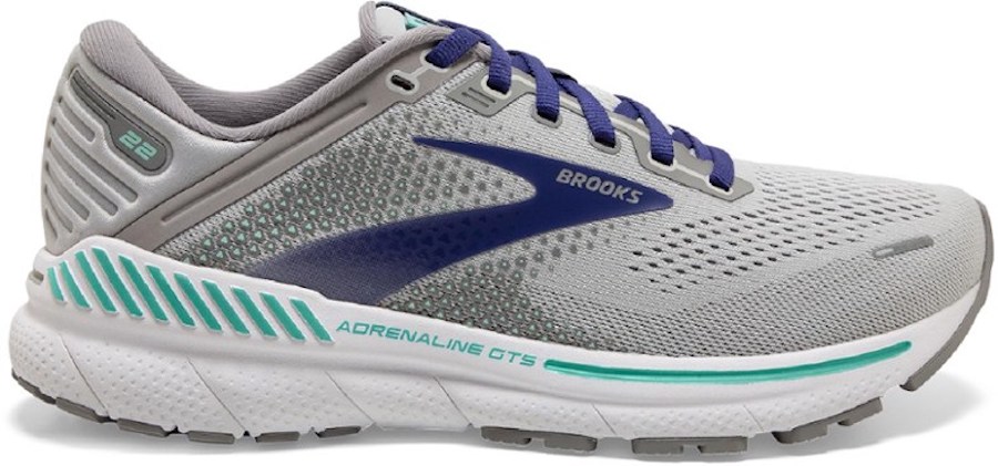 A product-on-white photo of the Brooks Adrenaline GTS 22 road-running shoe