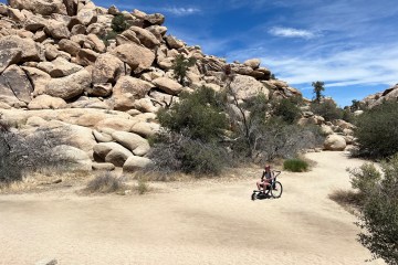 Person in desert.