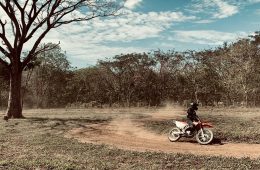 monica ramos on her motorcycle
