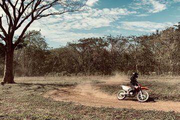 monica ramos on her motorcycle
