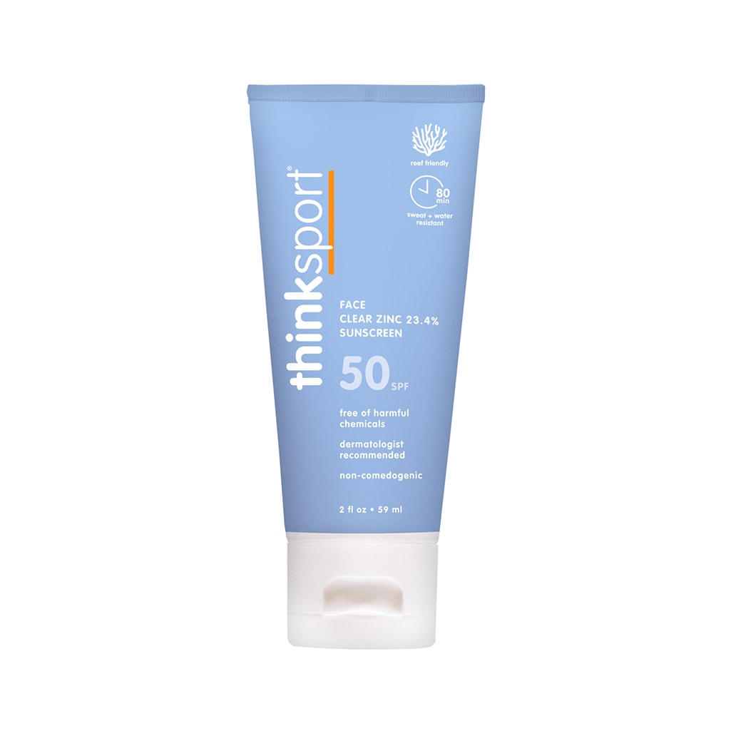 Thinksport Clear Zinc Active Face SPF 50 Sunscreen
