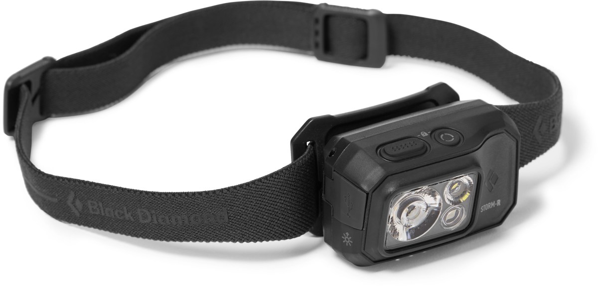 Product shot of the Black Diamond Storm 500-R Headlamp