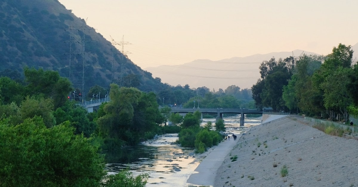 The Glendale Narrows in the evening