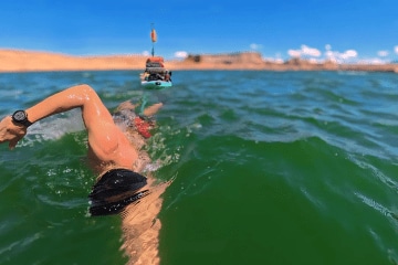 Swimming 140 Mies Across Lake Powell with Shane Schieffer