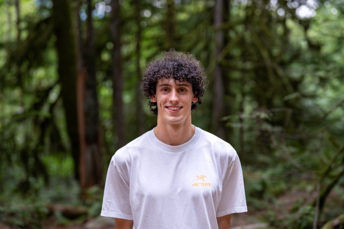 Hamish McArthur at the Arc'teryx Climb Academy in Squamish, British Columbia