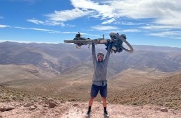 Samer Abouhamad cycling around the world.