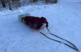 Michael Koppy's winter racing gear.