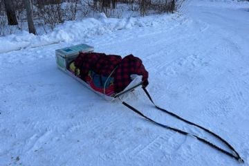 Michael Koppy's winter racing gear.