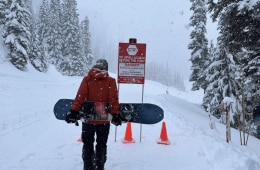 Powderchaser Steve snowboarding for Wild Ideas Worth Living podcast