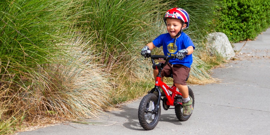 boys riding bikes