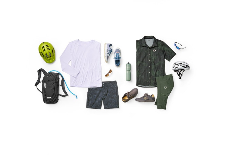 Build your cycling kit with short or pants, a moisture-wicking bike jersey or shirt and other accessories like sunglasses and bike shoes.